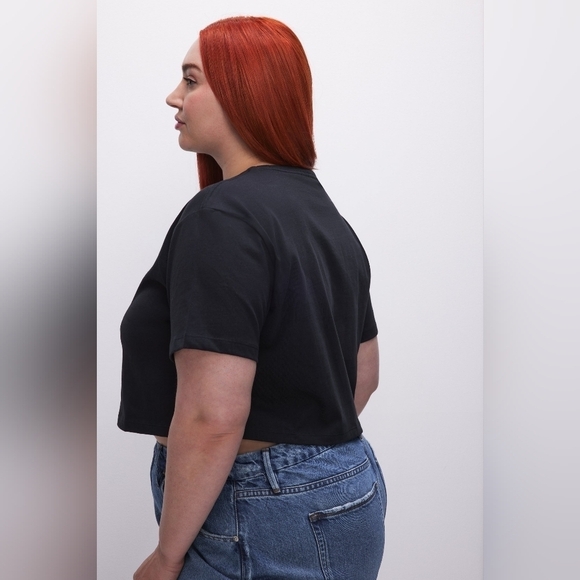 Good American The Cotton Cropped Tee•Size M•NWOT - Picture 7 of 12